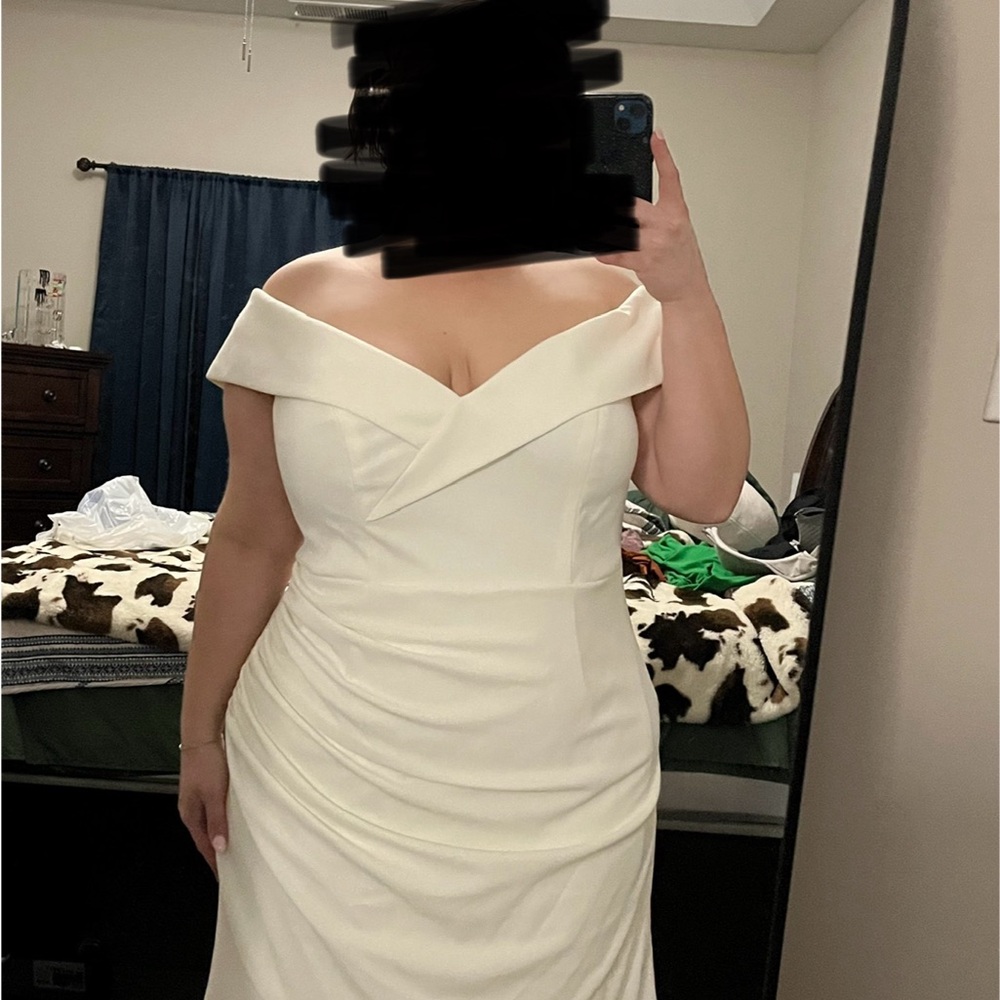 Elegant Off-Shoulder bridal Dress
